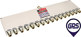 GLONASS, Galileo, GPS Passive Antenna Signal Splitter, 16 Way, TNC