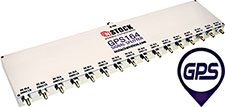 GPS164, 16-way GPS antenna signal splitter with SMA coaxial connectors spanning 1-2 GHz