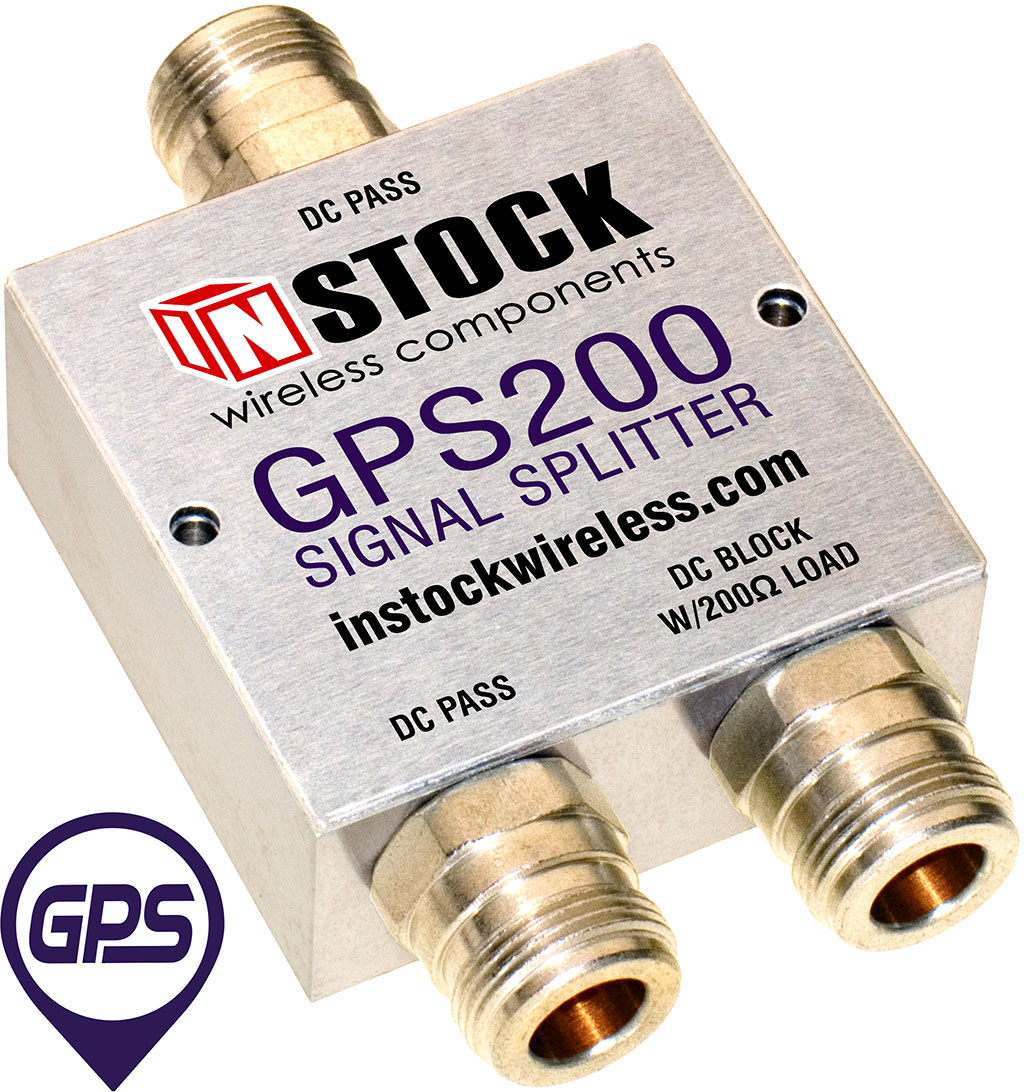 2 GPS Antenna Splitter, N Female, 1-2 GPS200 - INSTOCK Wireless