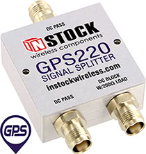 GPS Signal Splitter, 2 Way, TNC