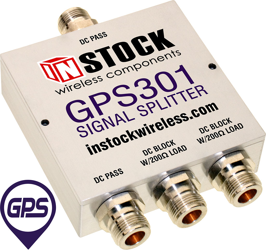 1x3 GPS Splitter, N-Type, IP67 Outdoor Weather Resistant - INSTOCK