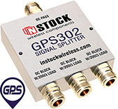 GPS302, 3-way GPS antenna signal splitter with N-type coaxial connectors spanning 1-2 GHz