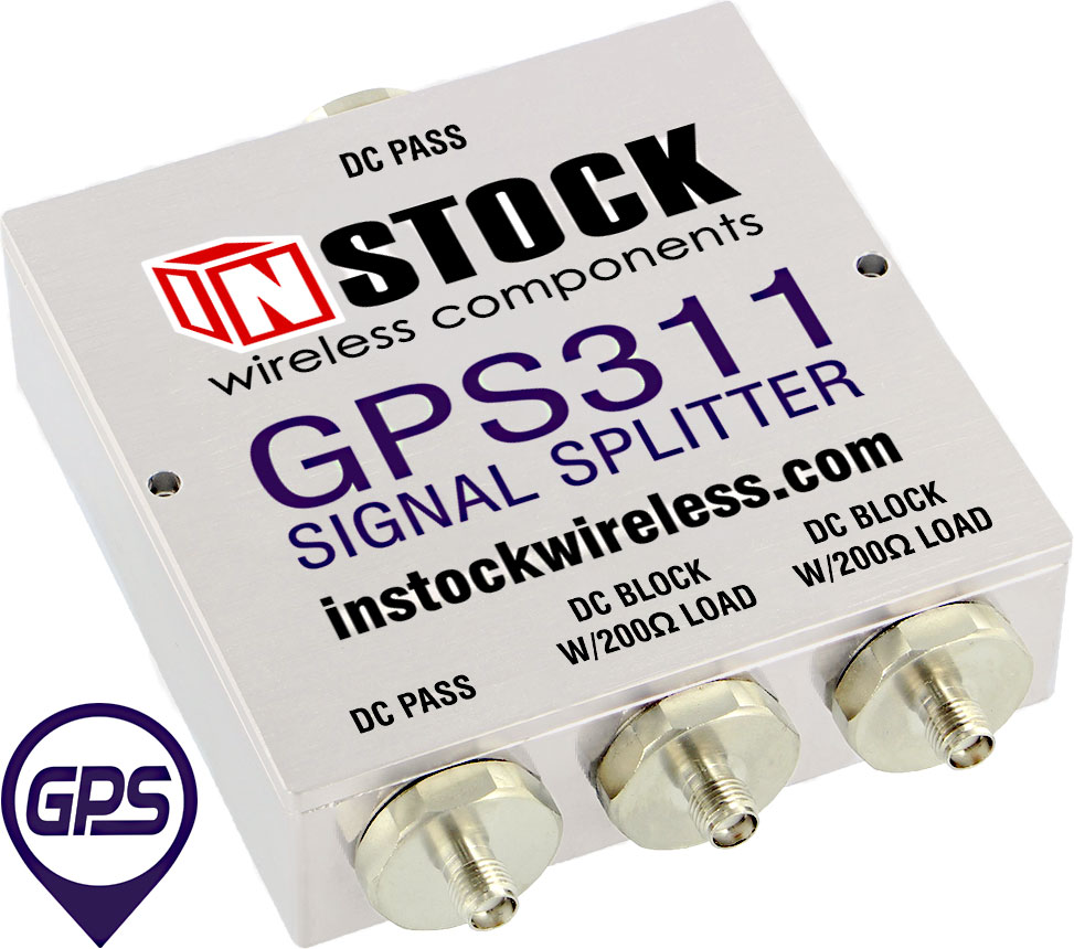 GPS311, 1x3 GPS Splitter, SMA, IP67 Weather Resistant - INSTOCK Wireless