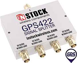 GPS Signal Splitter, 4 Way, TNC