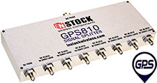 GPS810 - 8 Way, SMA, DC pass 1 port, DC block 7 ports, 200Ω load