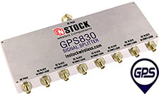 GPS830 - 8 Way, SMA, DC pass 1 port, DC block 7 ports, 200Ω load