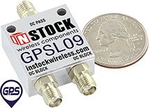 GPSL09 - Micro GPS Splitter, All Ports DC Block