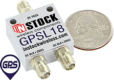 GPSL18 - Micro GPS Splitter, All Ports DC Block w/ 200 Ohm Load