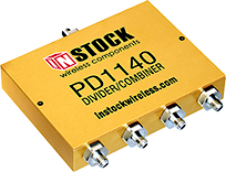 PD1140 - 4 Way, SMA, Power Divider Combiner