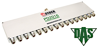 16-Way, RoHS, N-Jack, RF Power Divider Combiner