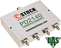 PD2140 - 4 Way, SMA, RoHS Power Divider Combiner