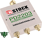 PD2203, SMA Splitter Combiner with N-Type Common Port