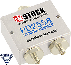 2-Way, IP67, SMA, RF Power Divider Combiner