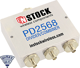 3-Way, IP67, SMA, RF Power Divider Combiner