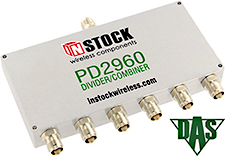 PD2960 - RoHS 6 Way, TNC, Power Divider Combiner