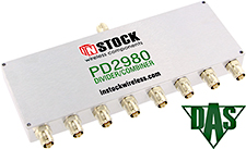 PD2980 - RoHS 8 Way, TNC, Power Divider Combiner