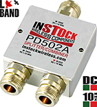 DC & 10 MHz Pass/Block L-band Splitter, N Type, 698 - 2700 MHz