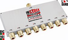 PD508A, RoHS Power Combiner Divider, 8 Way, N-Jack with N-Plug input