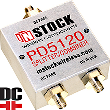 DC Block L Band Splitter, 2 Way, SMA