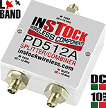 DC & 10 MHz Pass/Block L-band Splitter, SMA, 698 - 2700 MHz