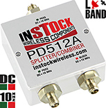 PD512A - 2 Way, SMA, DC + 10 MHz Block 1 Port