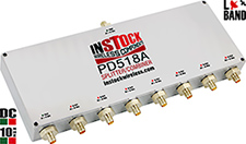 PD518A, RoHS Power Combiner Divider, 8 Way, SMA-Jack with SMA-Plug input