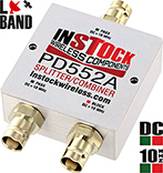 DC & 10 MHz Pass/Block L-band Splitter, BNC, 698 - 2700 MHz