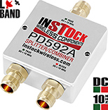 DC & 10 MHz Pass/Block L-band Splitter, TNC, 698 - 2700 MHz
