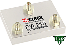 PVL210, Vertical Launch Power Combiner Divider, 2 Way, SMA